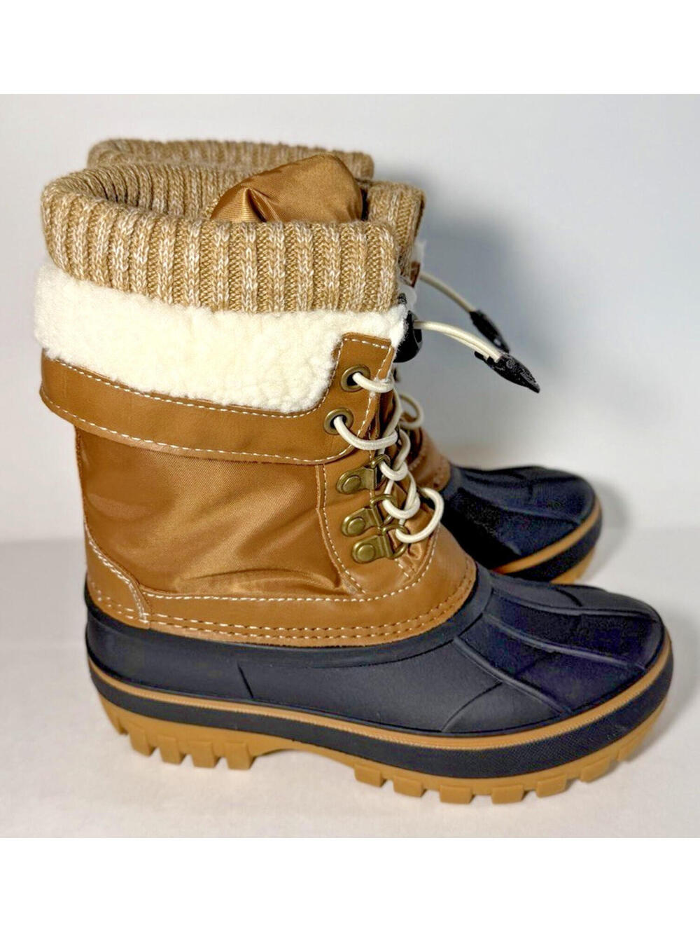 DREAM PAIRS Insulated Waterproof Snow Boots Tan A1BNNEET